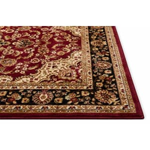 Well Woven Barclay Medallion Kashan Red Traditional Area Rug 6'7'' X 9'6'' for $194