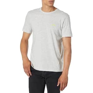 BOSS Men's Contrast Curve Logo Short-Sleeve Cotton T-Shirt, Glacier Grey, XXL for $34