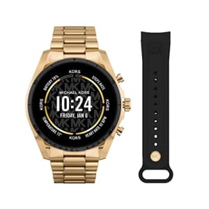 Michael Kors Gen 6 Bradshaw Gold-Tone Stainless Steel Smartwatch with Strap Set for $281 Michael Kors Gen 6 Bradshaw Gold-Tone Stainless Steel Smartwatch with Strap Set for $281