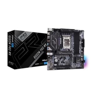 ASRock B660M Pro RS Intel B660 Series CPU (LGA1700) Compatible B660M MicroATX Motherboard for $95