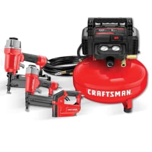 Craftsman 6-Gallon Portable Electric Pancake Air Compressor w/ 3 Tools for $217