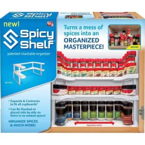 Spicy Shelf Spice Rack and Stackable Organizer for $17 Spicy Shelf Spice Rack and Stackable Organizer for $17