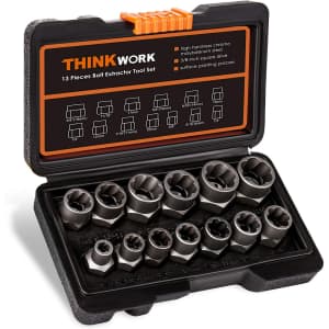 ThinkWork 14-Piece Impact Bolt & Nut Extractor Set for $22 ThinkWork 14-Piece Impact Bolt & Nut Extractor Set for $22