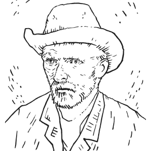 Van Gogh Museum Coloring Pages: free