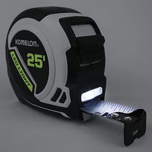 Komelon LED Light Tape Measure, White/Black - 25ft. - 25LED (2 Pack) for $79