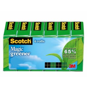 Scotch Magic Greener Tape 6-Pack for $15 Scotch Magic Greener Tape 6-Pack for $15