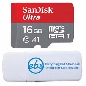 SanDisk 16GB Ultra Micro SD Memory Card Class 10 Works with Canon Ivy CLIQ+, Ivy CLIQ, Instant Film for $7