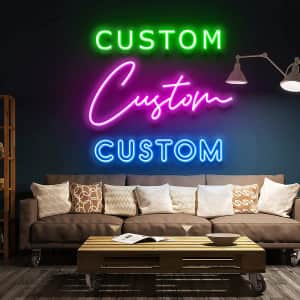 Wmat Custom LED Neon Sign from $17