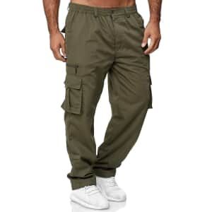 Men's Ripstop Cargo Pants for $8