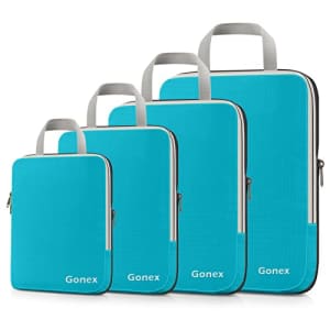 Gonex 4-Piece Compression Packing Cubes for $20 w/ Prime