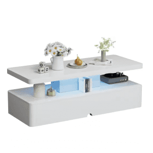 Coffee Table with 16-Color LED Lights for $194
