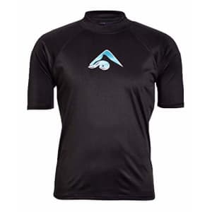 Kanu Surf Men's Mercury UPF 50+ Short Sleeve Sun Protective Rashguard Swim Shirt, Apollo Black, for $15 Kanu Surf Men's Mercury UPF 50+ Short Sleeve Sun Protective Rashguard Swim Shirt, Apollo Black, for $15