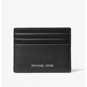 Michael Kors Cooper Pebbled Leather Tall Card Case for $29