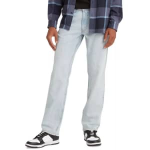 Levi's Men's 514 Straight Fit Eco Performance Jeans for $21
