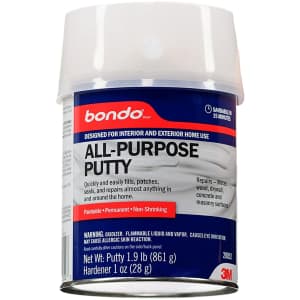 Bondo 1-Quart All-Purpose Putty for $9 Bondo 1-Quart All-Purpose Putty for $9