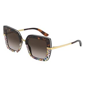 Sunglasses Dolce & Gabbana DG4373 327813 sunglasses Woman color Havana brown lens size 52 mm for $109