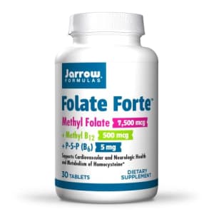 Jarrow Formulas Folate Forte - 30 Tablets - Energy Support & Metabolism - Brain, Heart & for $19