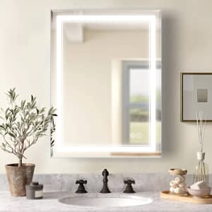 Smartcoom 24" x 32" Touch Control LED Bathroom Mirror for $190