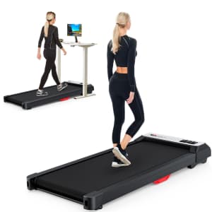 Cardirun Voice Control Walking Pad Treadmill for $90