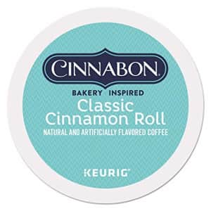 Cinnabon Classic Cinnamon Roll, Single-Serve Keurig K-Cup Pods, Flavored Coffee, 24 Count for $45
