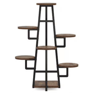 Byblight Wellston 43.3" 7-Tier Rustic Indoor Plant Stand for $52