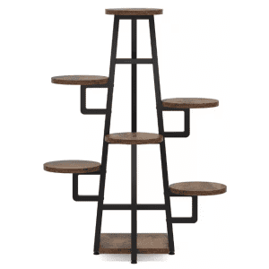 Byblight Wellston 43.3" 7-Tier Rustic Indoor Plant Stand for $52 Byblight Wellston 43.3" 7-Tier Rustic Indoor Plant Stand for $52