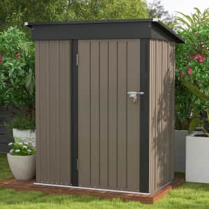 Patiowell Classic 5x3-Foot Metal Storage Shed for $120 Patiowell Classic 5x3-Foot Metal Storage Shed for $120