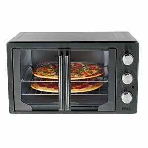 Oster 31160840 Extra Large Single Door Pull French Door Turbo Convection Toaster Oven with 2 for $182