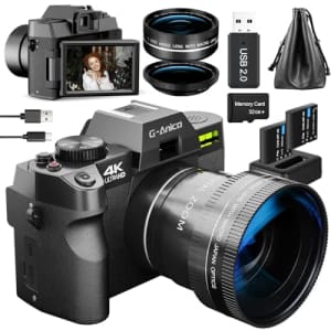 G-Anica 4K Digital Camera with WiFi and Autofocus for $70