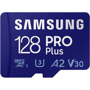 Samsung Pro Plus 128Gb Micro SD Memory Card w/ Adapter for $20 Samsung Pro Plus 128Gb Micro SD Memory Card w/ Adapter for $20