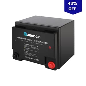 Renogy 12V 50Ah Lithium Iron Phosphate Battery for $200