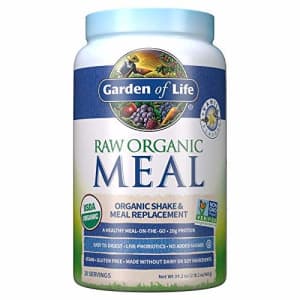 Garden of Life Raw Organic Meal Replacement Powder - Vanilla, 28 Servings, 20g Plant Based Protein for $48