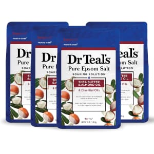 Dr Teal's 3-lb. Pure Epsom Salt 4-Pack for $19 via Sub & Save