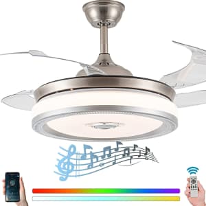 42" Smart Ceiling Fan w/ Lights & Bluetooth Speaker for $169