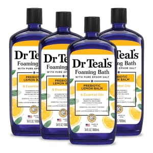 Dr. Teal's Foaming Bath with Pure Epsom Salt 4-Pack for $20 via Sub. & Save