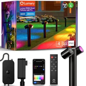 Lumary Smart Pathway Lights Pro 4-Pack for $107