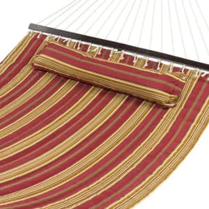 Best Choice Quilted Double Hammock with Detachable Pillow for $49 Best Choice Quilted Double Hammock with Detachable Pillow for $49