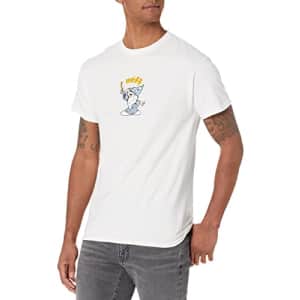 NEFF Men's Floral Elevated Peace T-Shirt, Believe White, X-Large for $8