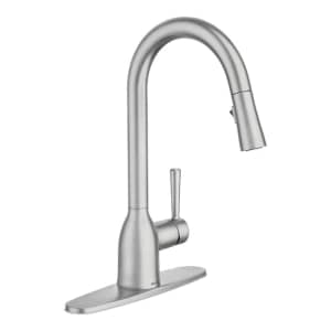 Moen Adler 1- or 3-Hole Modern Single Handle Pull-down Kitchen Faucet for $139