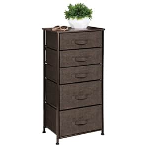 mDesign Storage Dresser Furniture Unit - Tall Standing Organizer Tower for Bedroom, Office, Living for $47