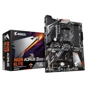 GIGABYTE Aorus Elite AMD A520 Socket AM4 ATX DDR4-SDRAM Motherboard for $120