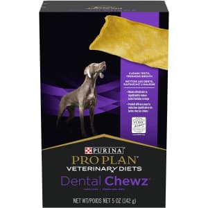 Purina Pro Plan Veterinary Diets Dental Chewz 5-oz. Dog Treats for $3.95 via Subscribe & Save