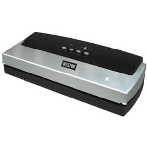 Weston Harvest Guard 110W Vacuum Sealer w/ 1-Quart Bag 10-Pack for $65