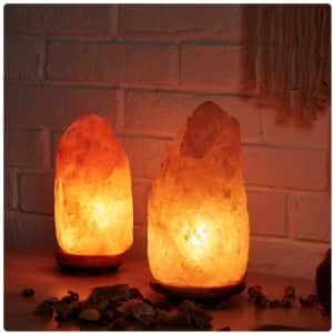 Himalayan Natural Salt Lamp 2-Pack for $15