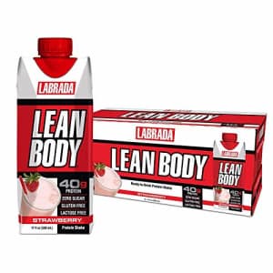 Labrada Nutrition Labrada Lean Body Ready-to-Drink Strawberry Protein Shake, 40g Protein, Whey Blend, 0 Sugar, Gluten for $55