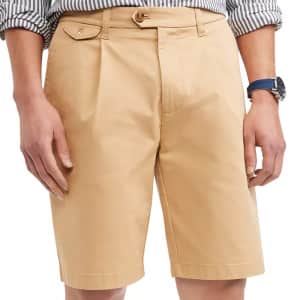 Tommy Hilfiger Men's New School Prep Pleated Shorts for $32