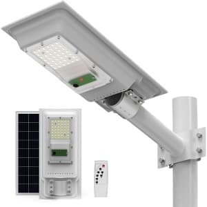 Pvilub 200W LED Solar Street Light for $50