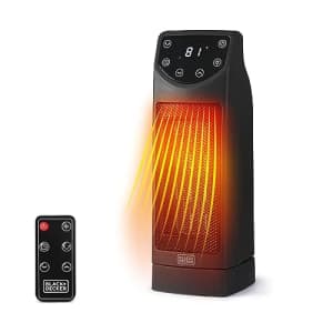 BLACK+DECKER Oscillating Space Heater, Portable Heater with Remote Control, Ceramic Small Space for $50 BLACK+DECKER Oscillating Space Heater, Portable Heater with Remote Control, Ceramic Small Space for $50