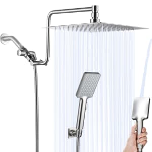 10" Rainfall Shower Head with Handheld Combo for $38