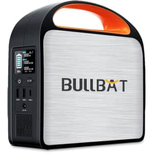 BullBat Pioneer 219Wh Portable Power Station for $120
